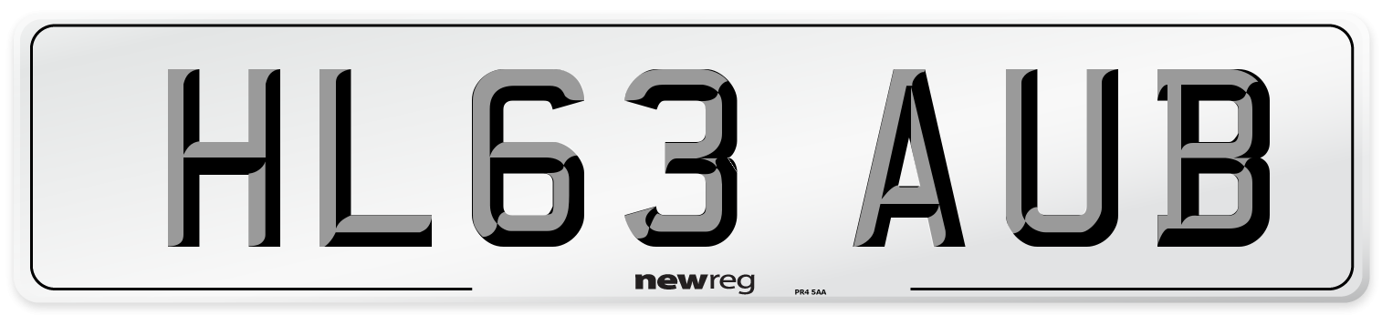 HL63 AUB Number Plate from New Reg